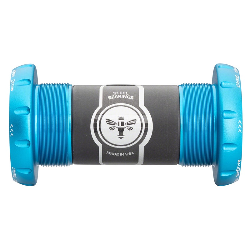 Chris King ThreadFit 30 Bottom Bracket Fit Kit 3 – English For 30mm Spindles Matte Turquoise