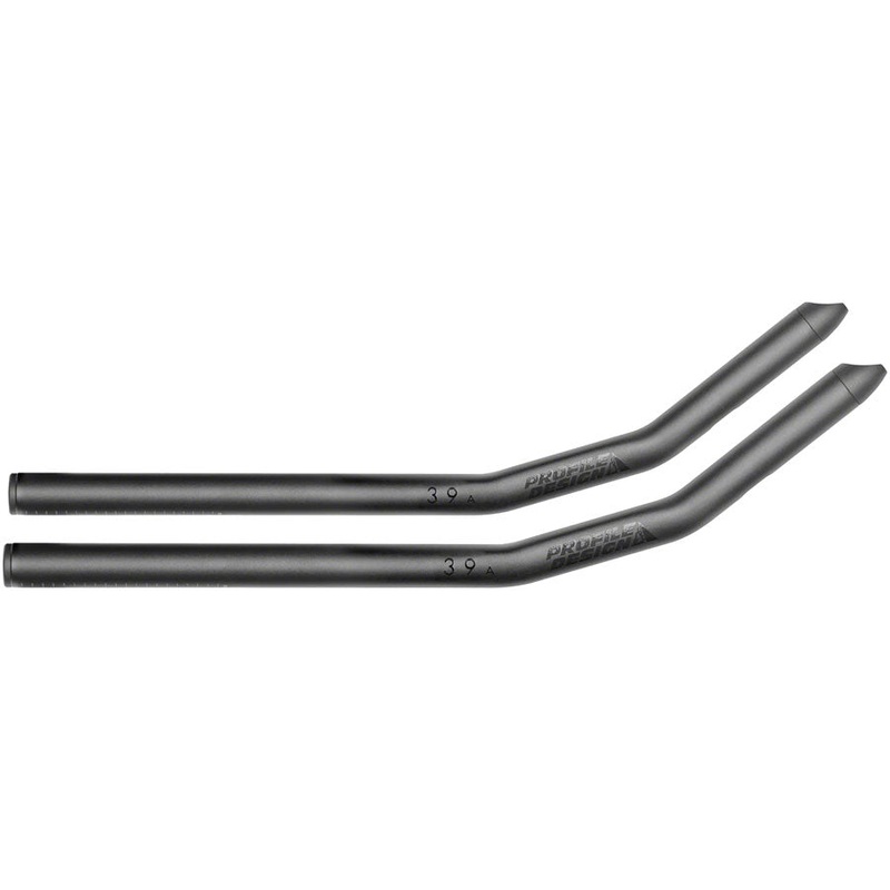 Profile Design 39a Aluminum Aerobar Extensions – Aluminum 400mm Black