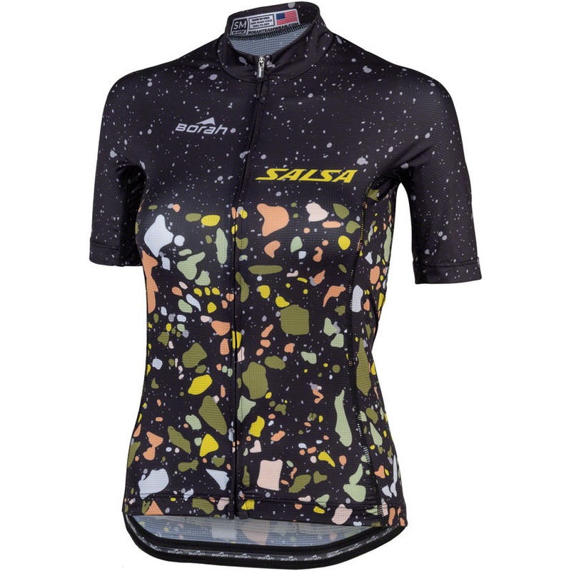 Salsa Womens Terrazzo Aero Jersey – 3X-Large Black