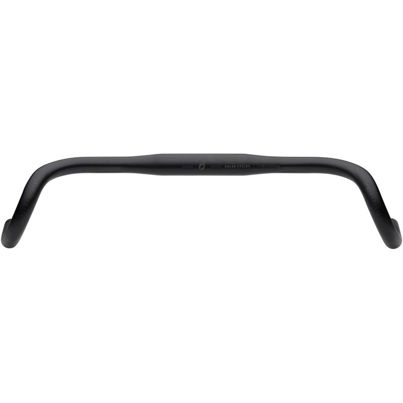 Salsa Cowchipper Drop Handlebar – 31.8mm Clamp 46cm Width Aluminum Black