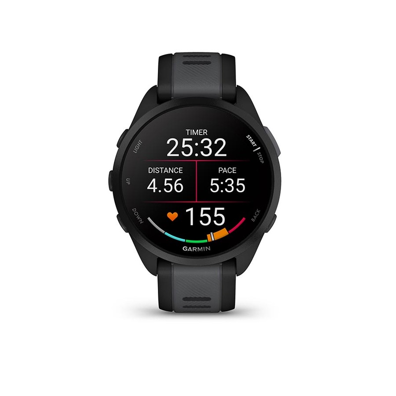 Garmin Forerunner 165 Music Running Watch – Black/Slate Gray